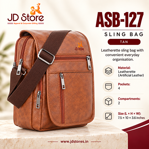 ASB-127 Leatherette Sling Bag