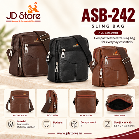 ASB-242 Leatherette Sling Bag