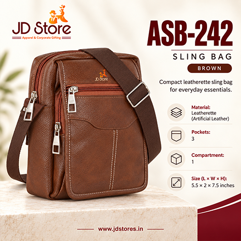 ASB-242 Leatherette Sling Bag