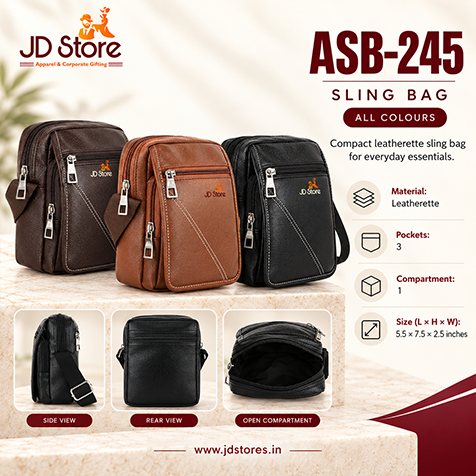 ASB-245 Leatherette Sling Bag