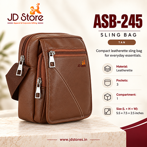 ASB-245 Leatherette Sling Bag