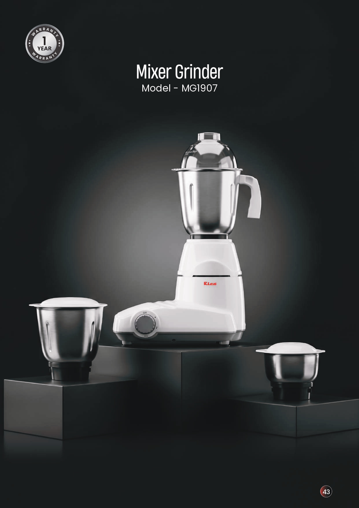 Mixer Grinder - MG1907